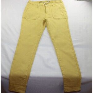 Seven7 Mustard Yellow Skinny Pants Women’s Stretch Mid Rise Casual Size 6